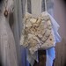 Shabby Victorian Purse bag, handmade vintage crocheted doily ruffled lace pearl beads
