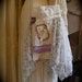 Whimsy Faerie Bag, lavendar floral chiffon, handmade lightweight dainty, shabby and chic