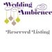 RESERVED LISTING FOR Nazia