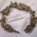 Vintage Gold Antique Brass Tone Lucky Charm Western Theme Slide Bracelet