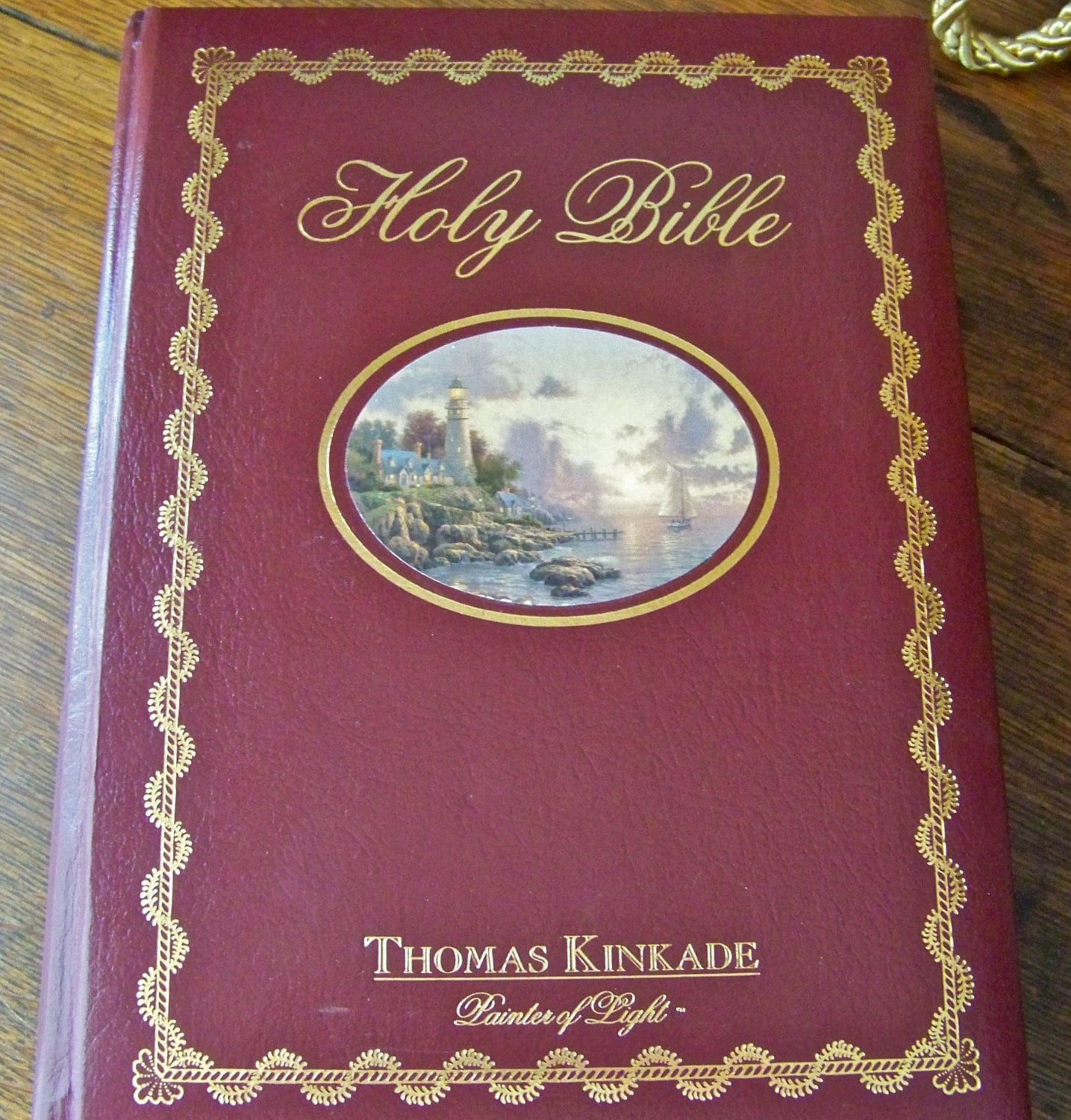 Vintage Thomas Kinkade Holy Bible Painter of Light King James