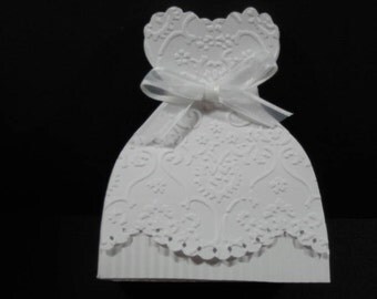 bridal shower favors miniature wedding gowns