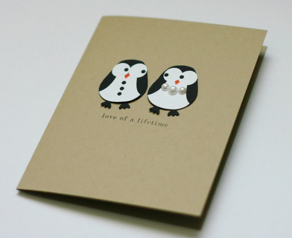 Card Buy Penguin Wedding Anniversary by TheOrangeWindmillToo