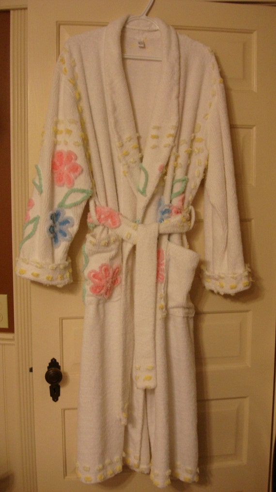 Vintage Chenille Robe Handmade