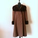 Vtg Whiskey Coat with Fur-- size L