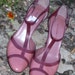 SALE Vintage Bandolino Mauve and Burgandy Stellar Heels Worn Twice 8 Med