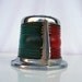 Vintage Boat Light Green, Red, and Chrome
