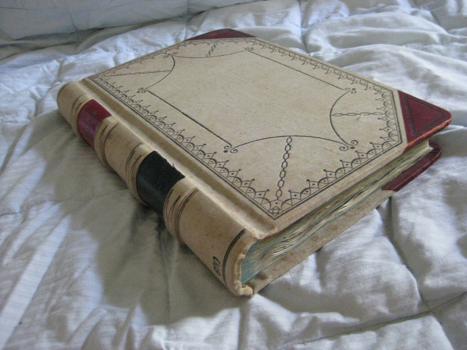 SALE 1899 Antique Victorian Scrapbook Album Die Cuts Trade