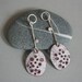 Diamonds & Rust Enamel Earrings