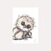 PRINT Fine Art Miniture " Who Me " Tiny Treasure Collectables