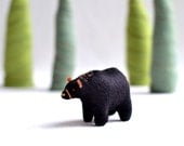 black bear  - bear soft sculpture