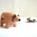 reserved for anna - fireside spirit bear - wool felt soft sculpture