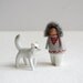 reserved for ellen - iluq and her arctic fox - limited edition sculpture set by royalmint & handymaiden