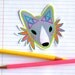 for moe - princess warrior fox - original art sticker