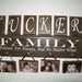 Brown Wooden Shelf Family forever for always, and no matter what Personalized Letter Blocks Pictures