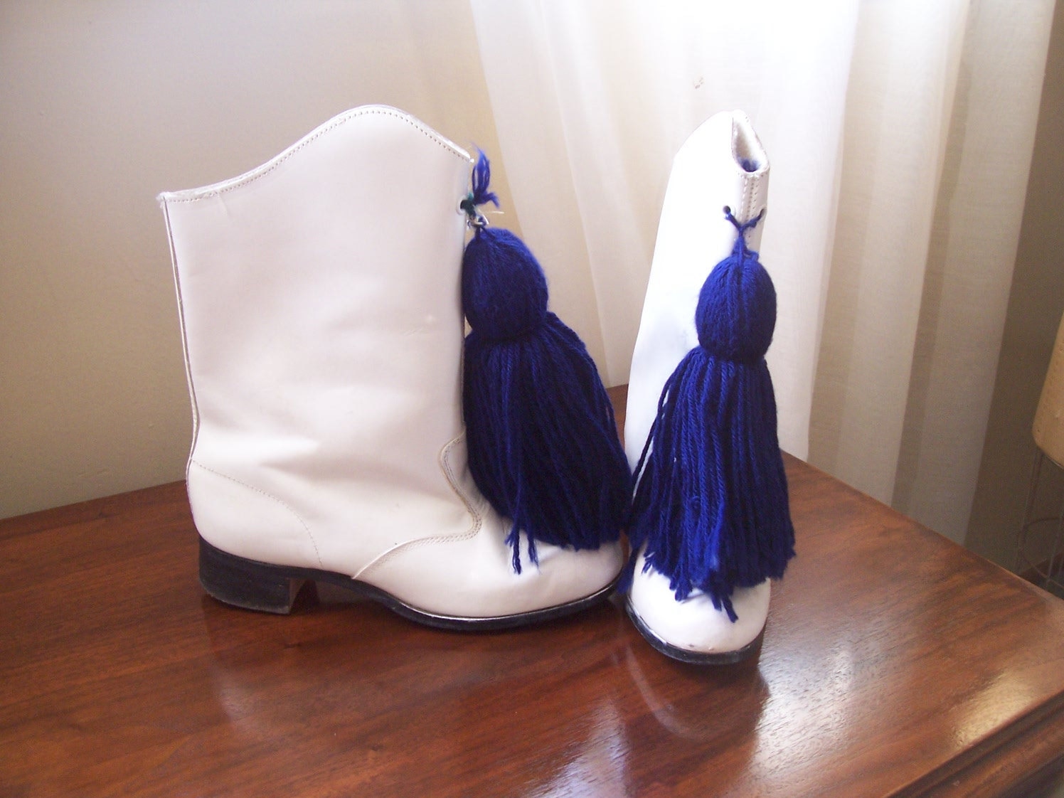 mardi gras marching boots with tassel