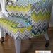 Vintage Barrel Chair in Schumacher Zenyatta Mondatta Peacock