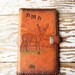 Vintage Tooled Leather Wallet FREE SHIPPING