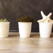 Hobnail Milk glass Votive Candle Holders Set of Three