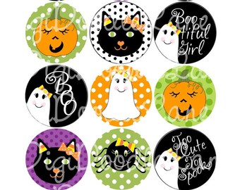 Halloween Bottlecap Images, Candy Corn Cuties Halloween Bottle Cap Images for Hairbows Jewelry Magnets, INSTANT DOWNLOAD
