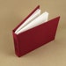 Maroon Cloth and Marbled Paper Small Journal - Hardcover - Autograph Album
