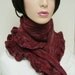 Red Ruffle Scarf