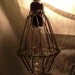 Vintage Style Industrial Cage Lights, Minimalist Steampunk