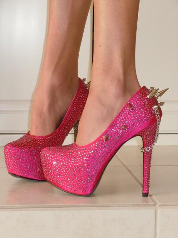 Hot Pink High Heel Shoes