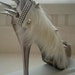 High Heel Platform Spiked Women Shoes Silver/Copper size 8...A SpikesByG Design