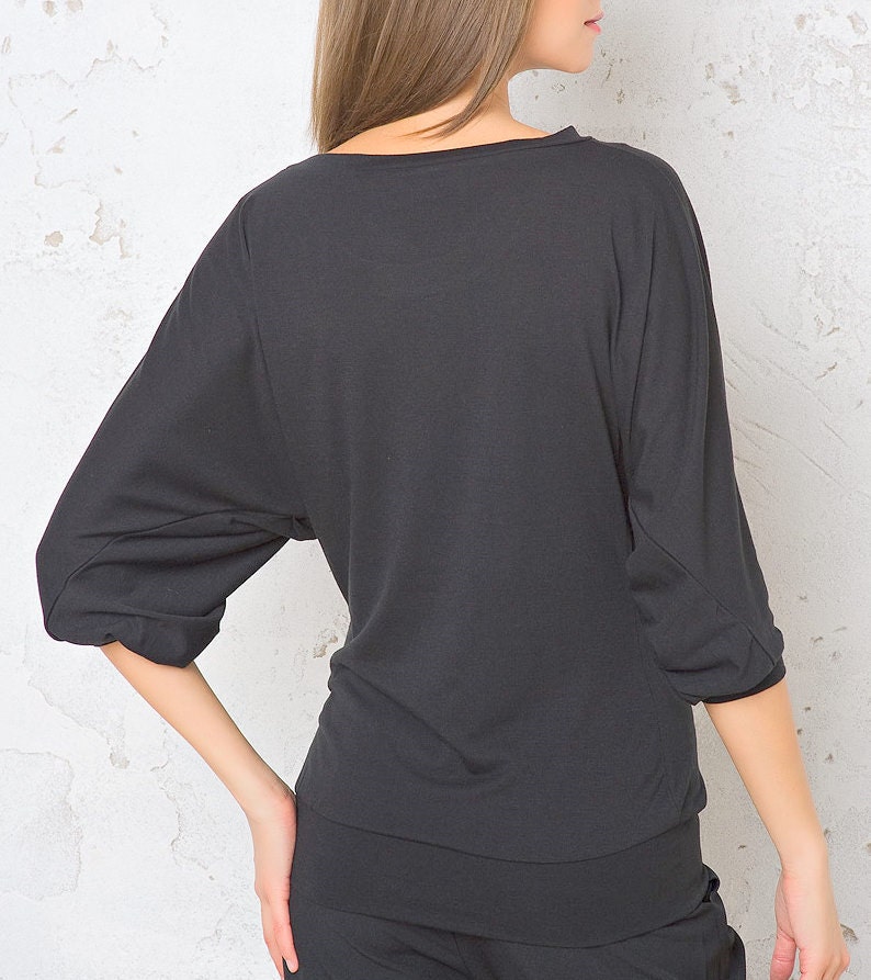 black dolman tunic