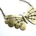 Butterfly Antique Brass Necklace