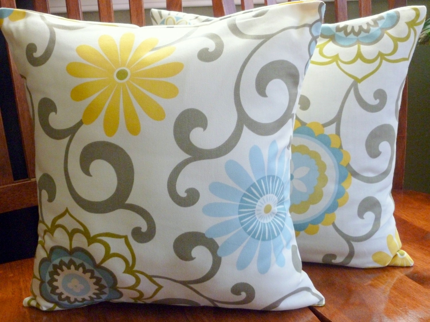 Decorative Throw Pillow Covers Two 18 Inch White by berly731