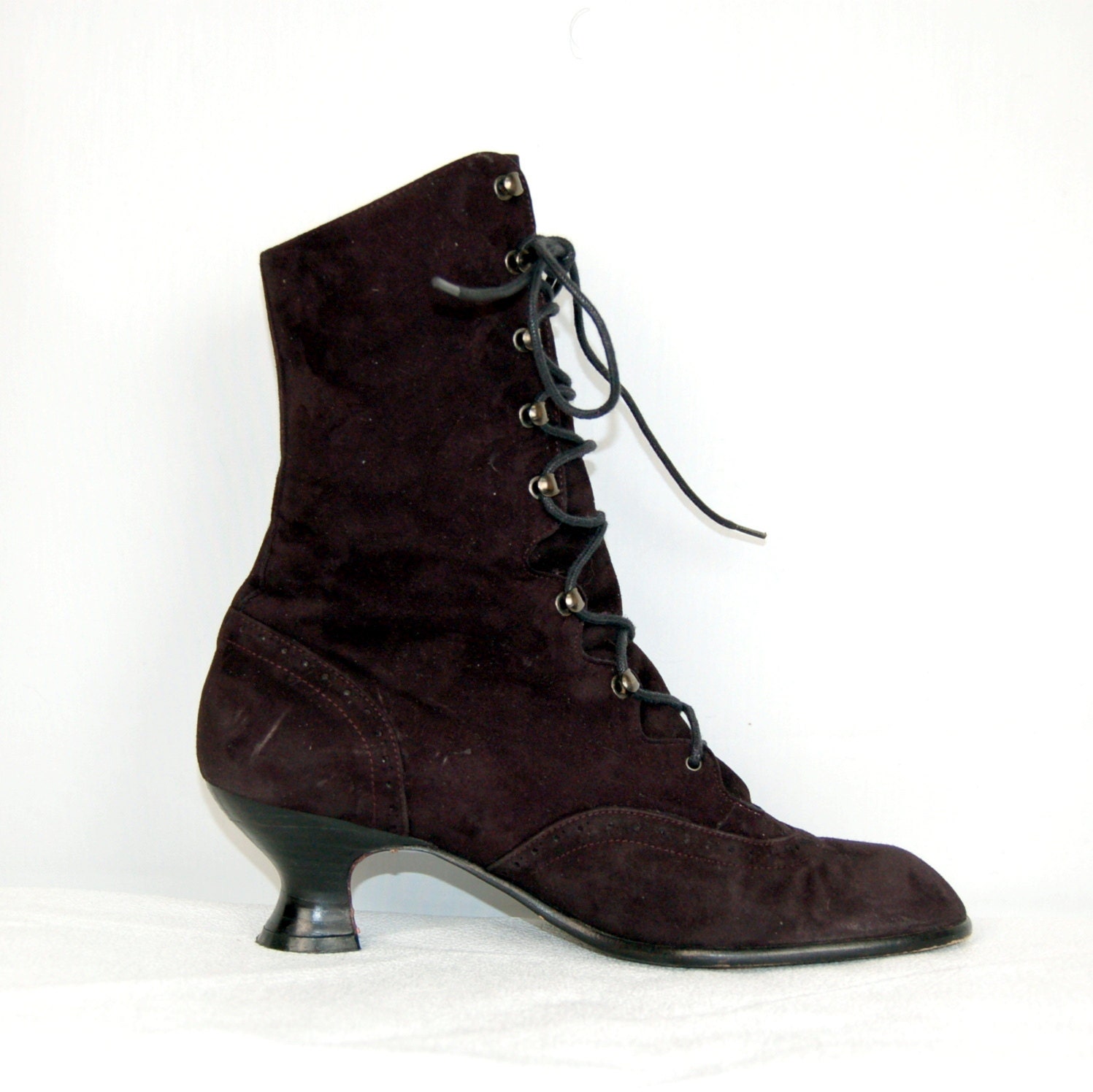 Suede Granny Boots 40
