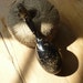 Vintage Sock Egg, black, patina