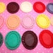 5 Piece Lacy Mixed Color Cameos Resin Cabochon