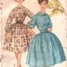 Vintage 60s SHIRTWAIST Dress with Full Skirt and Optional Pocket Simplicity 3513 Sewing Pattern - size 11 - bust 31.5" (80 cm)