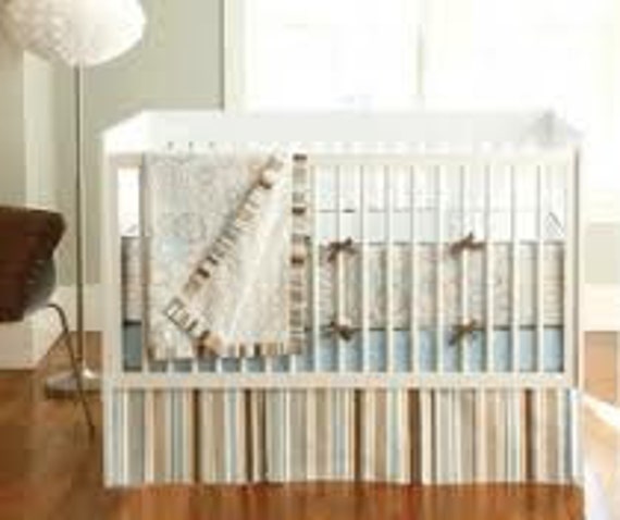 Items similar to Baby Boy Crib Bedding-More Blue Styles on Etsy