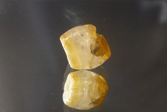 rough yellow sapphire