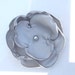 SALE Fabric Flower in Silver: Matte Satin Hair, Pin, Clip, or Brooch from the Go-To Collection