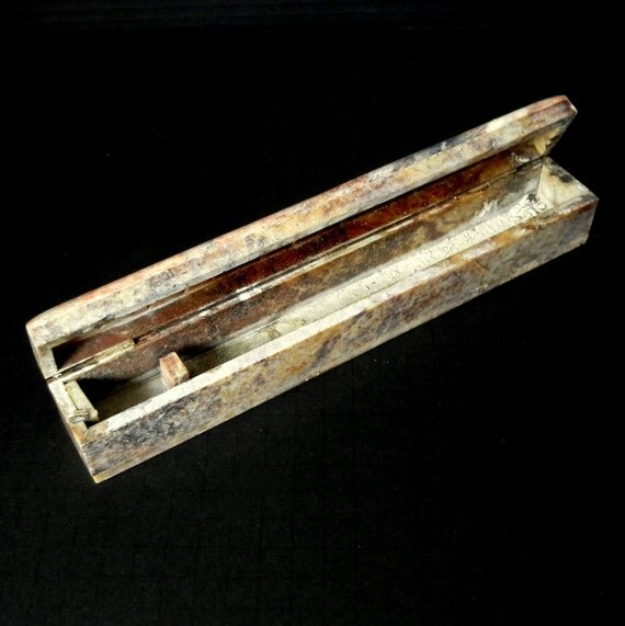 SOAPSTONE Incense Stick storage/ Incense burner or OPIUM PIPE
