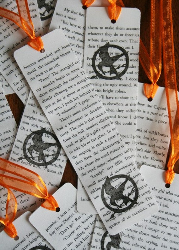 items similar to hunger games mockingjay bookmark on etsy