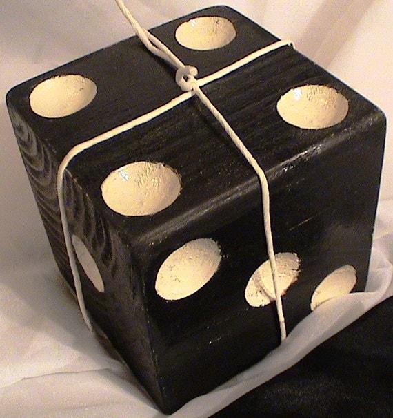 Wooden oversized dice