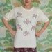 Short Sleeve White Floral Sweater Shirt