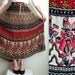 Ethnic Print Skirt with Drawstring Bells