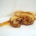 3D Violin Amber Glass Candy & Jewelry Box