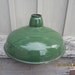 Vintage Enamel metal industrial Lamp Shade green lampshade