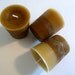 Warm Vanilla Nutmeg, 3 Highly Scented Voitves, Brown and Beige Candles