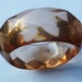 Lucite Bangle Bracelet. Faceted. Big & Chunky. Pink Amber Gray. Vintage 1960s.