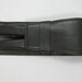 Genuine dark brown leather pen, pencil case