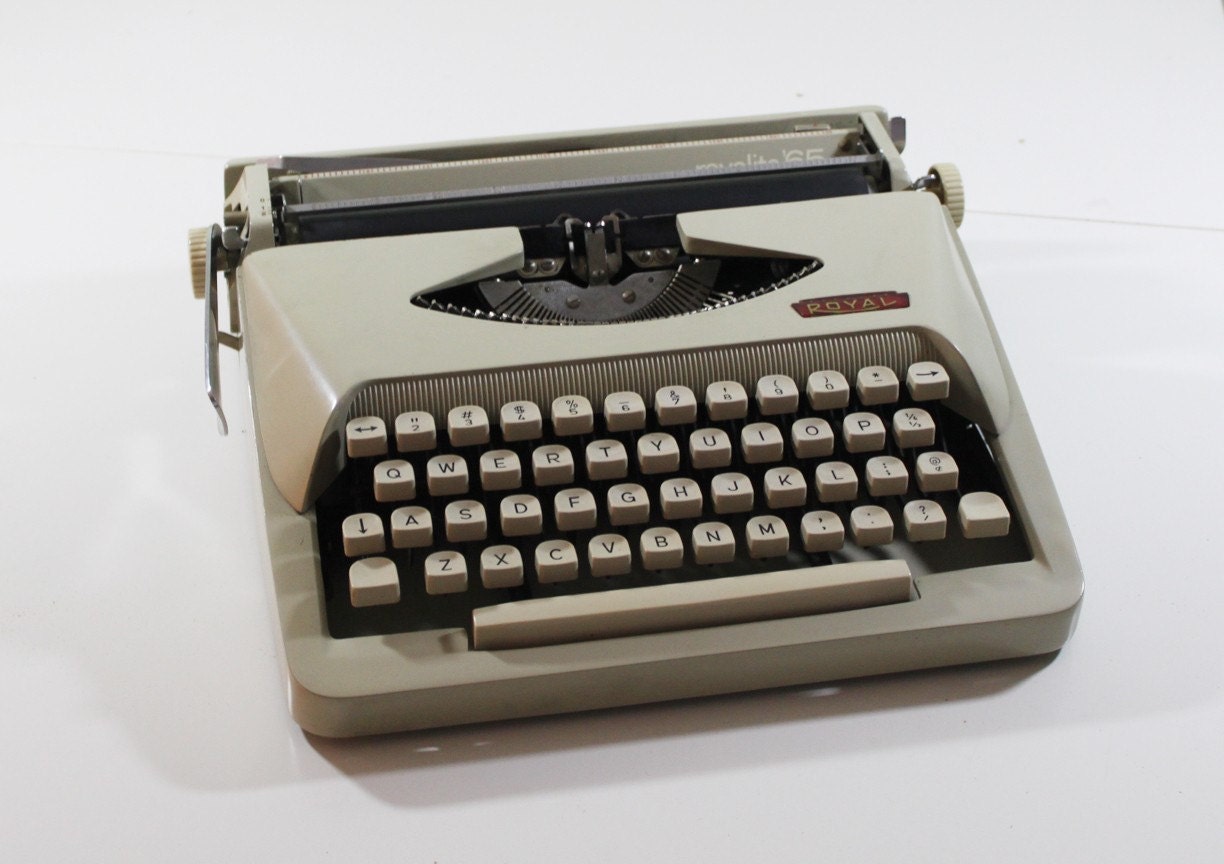 Vintage Royalite Typewriter By Royal